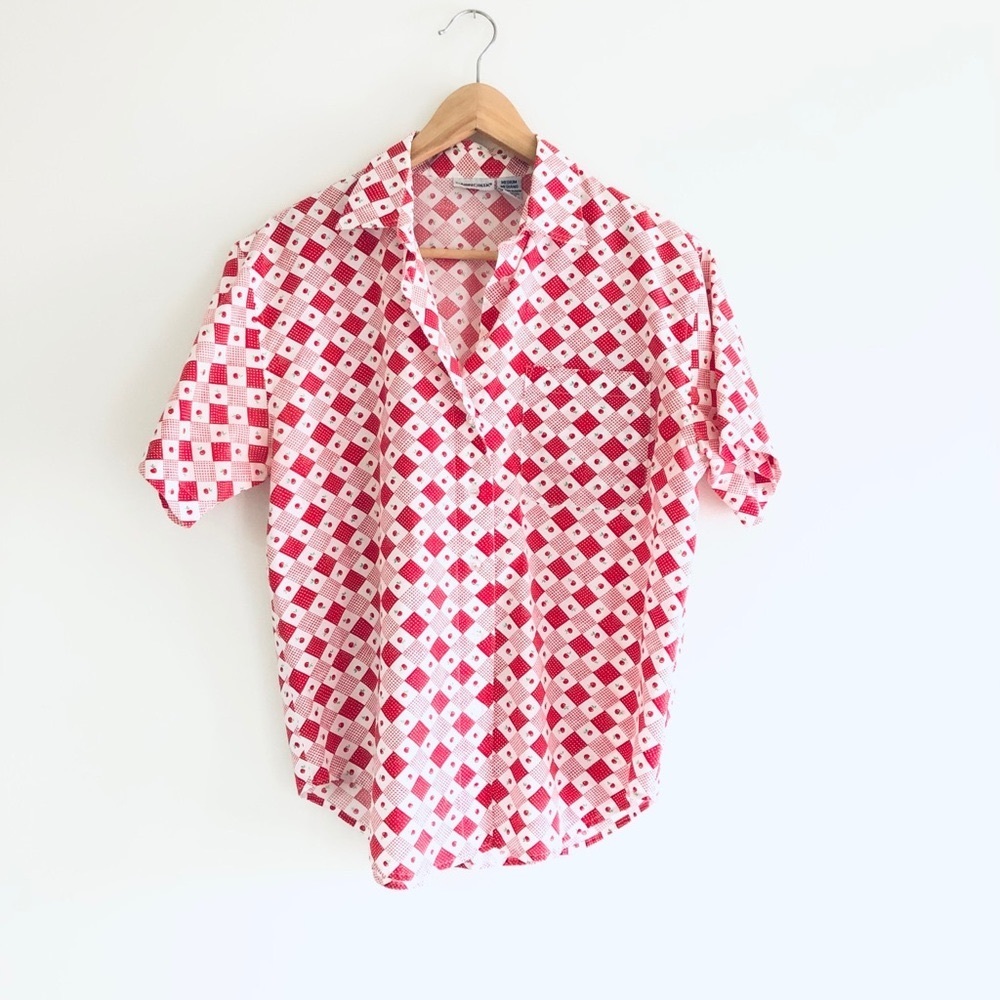 Vintage Men’s/Unisex Bowling Tee with Cherries